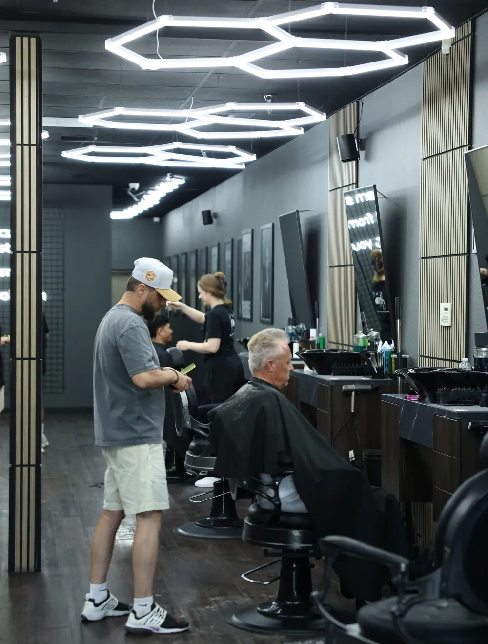 Men's fade haircut at Trust Barbershop, Citrus Heights