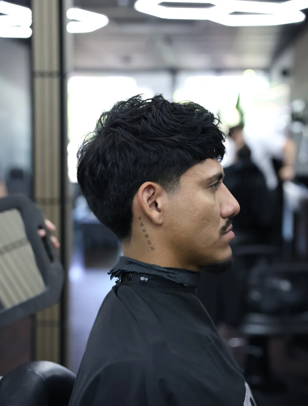 Men's fade haircut at Trust Barbershop, Citrus Heights