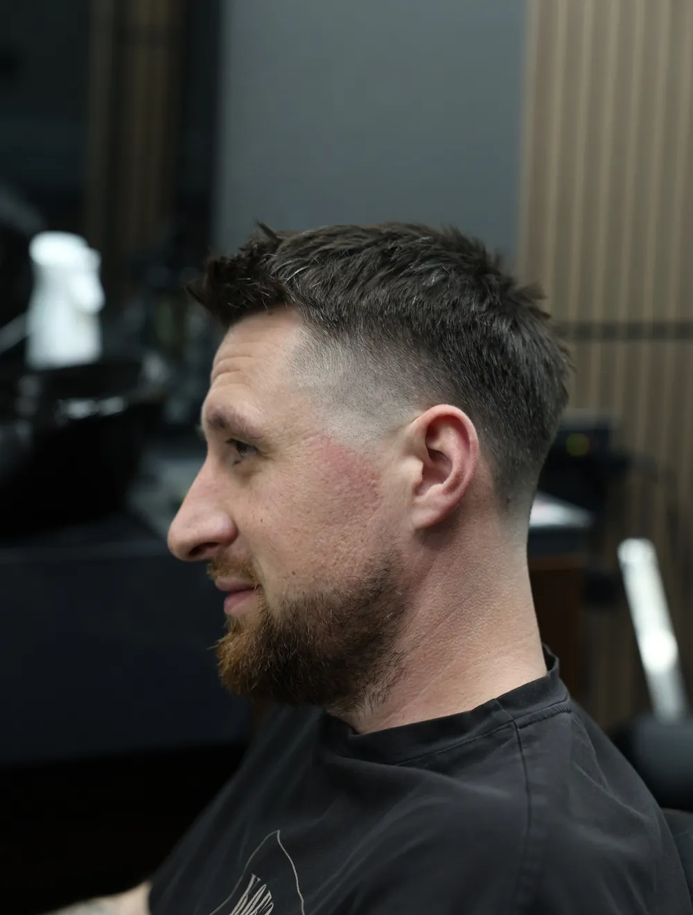 Men's haircut at Trust Barbershop, Citrus Heights